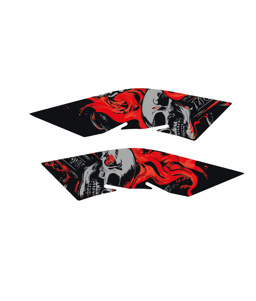 Honda PCX EAGLE AND SKULL Tank Pad Set (2021-2024)