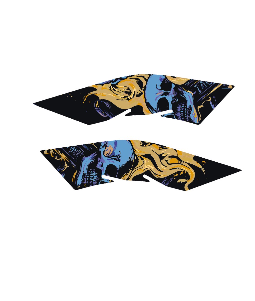 Honda PCX EAGLE AND SKULL Tank Pad Set (2021-2024)