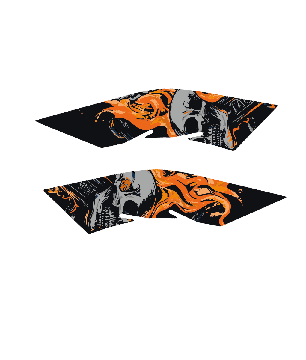 Honda PCX EAGLE AND SKULL Tank Pad Set (2021-2024)