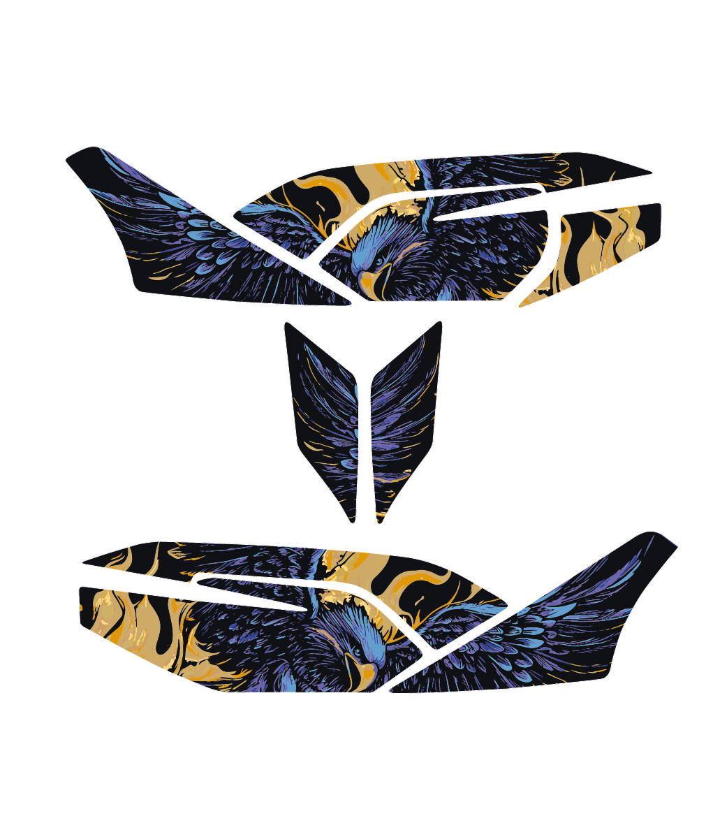 Honda PCX EAGLE AND SKULL Tank Pad Set (2021-2024)