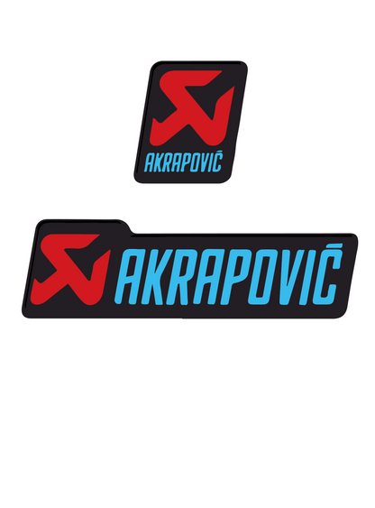 3D AKRAPOVIC STICKER