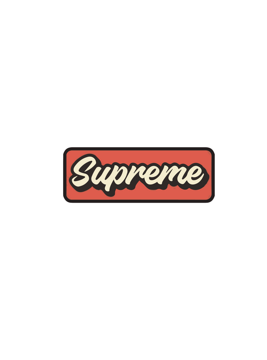 3D SUPREME STICKER