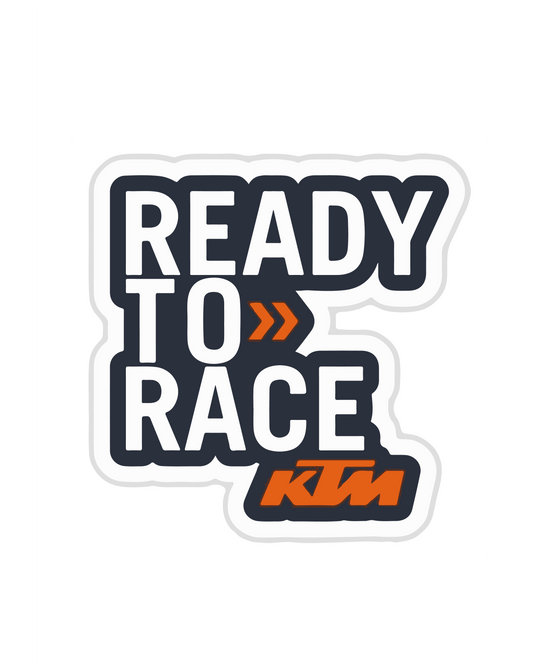 3D KTM READY TO RACE STICKER