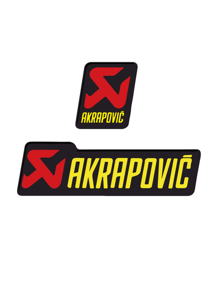3D AKRAPOVIC STICKER