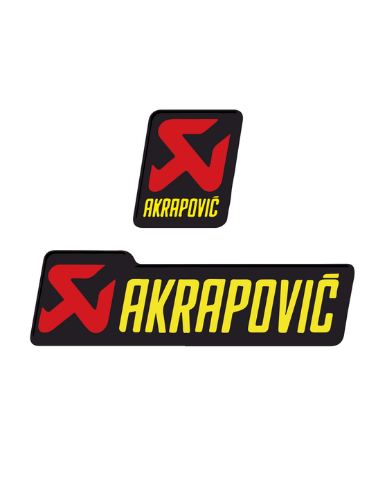 3D AKRAPOVIC STICKER