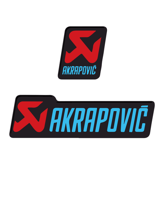 3D AKRAPOVIC STICKER