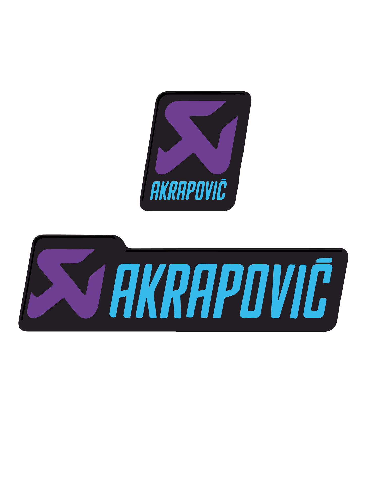 3D AKRAPOVIC STICKER