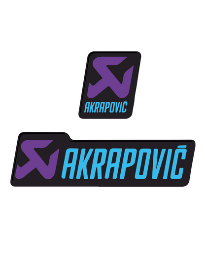 3D AKRAPOVIC STICKER